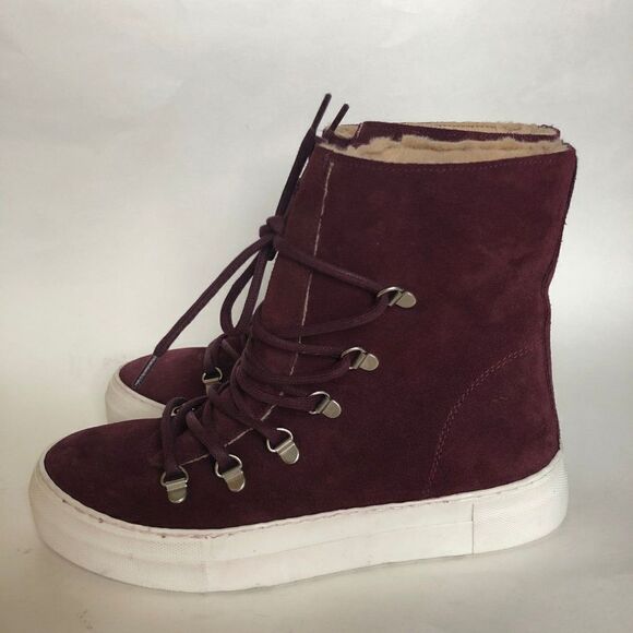 JC Play Womens Sneaker Platform Boots Lace Up - Picture 4 of 8